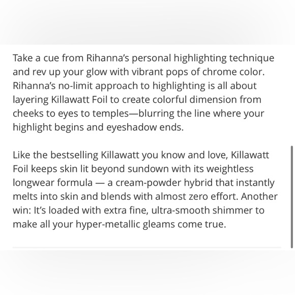 Fenty killawatt foil blush/highlighter - Picture 5 of 13